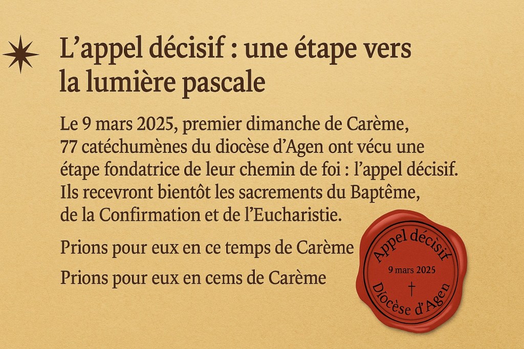 L’appel décisif : une étape vers la lumière&nbsp;pascale
